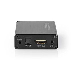 Avis Alpexe Extracteur Audio HDMI™ | Numérique et Stéréo - 1 Entrée HDMI™ | 1 Sortie HDMI™ + TosLink + 3,5 mm