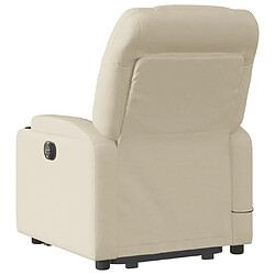 Acheter Maison Chic Fauteuil Relax pour salon, Fauteuil inclinable de massage Crème Tissu -GKD92189