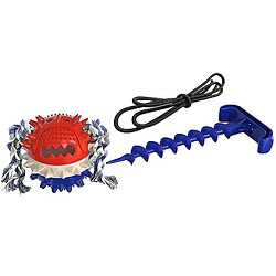 Jouet à tirer pour chien, jouet à mâcher, jeu interactif de tir à la corde pour chiens agressifs, corde de dentition indestructible, bleu.