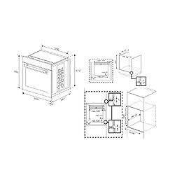 Four encastrable multifonction 60cm à pyrolyse inox - BBIS13300XPE-1 - BEKO pas cher