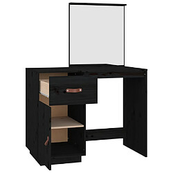 Avis Helloshop26 Coiffeuse 95 x 50 x 134 cm bois de pin massif noir 02_0006230