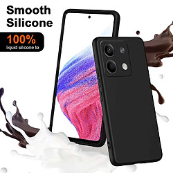 Htdmobiles Coque pour Xiaomi Redmi Note 13 5G - housse etui silicone gel fine + verre trempe - NOIR