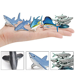 Universal 10pcs/set modèle animal simulation vivante pvc grand requin blanc simulation enfant modèle