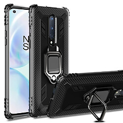 Coque en TPU résistant aux chutes avec béquille noir pour votre OnePlus 8