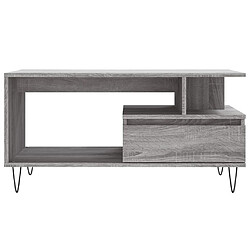 Acheter vidaXL Table basse Sonoma gris 90x49x45 cm Bois d'ingénierie