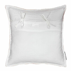 Paris Prix Housse de Coussin Mellow 60x60cm Rose & Blanc