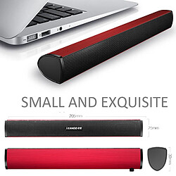 Acheter Universal Haut-parleurs pour ordinateurs portables USB portable Ordinateur audio Mini haut-parleurs Subwoofer Bar Bang(Rouge)