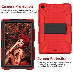 Wewoo Housse Coque de protection antichoc en silicone bicolore avec support pour Galaxy Tab A 10.1 2019 / T510 Rouge pas cher