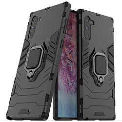 Wewoo Coque Rigide PC + TPU Housse de protection antichoc avec support d'anneau magnétique pour Galaxy Note10 bleu marine