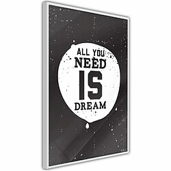 Paris Prix Affiche Murale Encadrée All You Need 20 x 30 cm Blanc