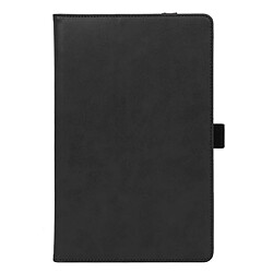 Etui en PU style d'affaires avec dragonne et porte-cartes noir pour votre Lenovo Tab M10 HD Gen 2 TB-X306