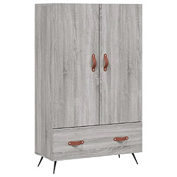 vidaXL Buffet haut sonoma gris 69,5x31x115 cm bois d'ingénierie