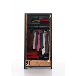 Mes Armoire 2 portes 100x55x200 cm marron - BORY