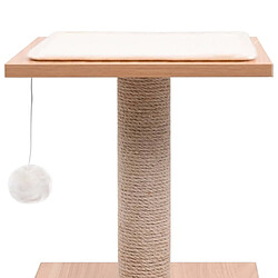 Acheter Arbre à chat,niche pour chat avec tapis à gratter en sisal 62 cm -MN68614