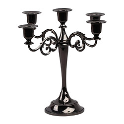 Avis Candélabre En Métal à 5 Bougies Chandelier Bougeoir De 10 '' Noir