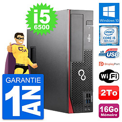 PC Fujitsu Esprimo D556 DT Intel i5-6500 RAM 16Go Disque Dur 2To Windows 10 Wifi - Occasion