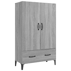 vidaXL Buffet Sonoma gris 70x31x115 cm Bois d'ingénierie