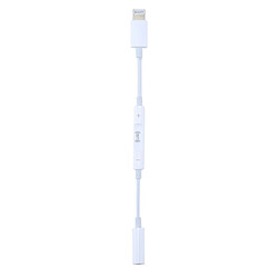 Acheter Wewoo Adaptateur pour iPhone X, 8 et 7, 8 Plus 7 Plus Lightning Mâle à Jack 3,5 mm Femelle Casque Jack Fil Contrôle Bluetooth Audio Adaptateur, Musique, Appels, Du Volume,