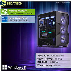 Sedatech PC Gamer • Intel i7-14700KF • RTX4070 • 32Go DDR5 • 2To SSD M.2 • Windows 11