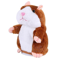 Universal Jolie hamster parlante en peluche - enregistreur de son farci (brun profond) pas cher