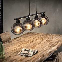 Autres Temps ZMH Lustre LED restaurant Lustre E27 Lustre rétro en fer Lustre vintage 120 cm