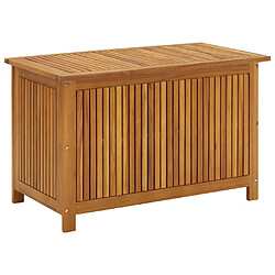 Helloshop26 Coffre boîte meuble de jardin rangement 90 x 50 x 58 cm bois d'acacia solide 02_0013053