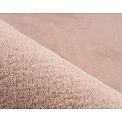 Lisa Design Joy - tapis organique - fausse fourrure - rose