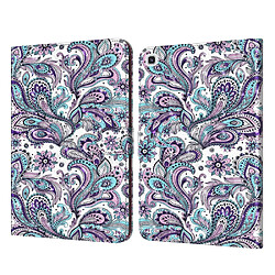 Etui en PU impression de motifs avec support motif de fleurs pour votre Samsung Galaxy Tab A7 10.4 (2020)