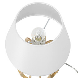 Beliani Lampe à poser AGUEDA Blanc pas cher