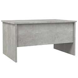 Maison Chic Table basse,Table Console Table d'appoint, Table pour salon Gris béton 80x50x42,5 cm Bois d'ingénierie -MN78780 pas cher