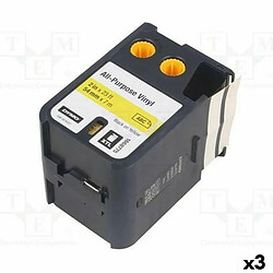 Ruban de transfert thermique Dymo 54 x 7 mm Noir Jaune Autocollants (3 Unités)