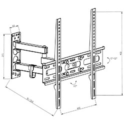 Acheter Helloshop26 Support mural TV 26 - 55 orientable et inclinable 2508412