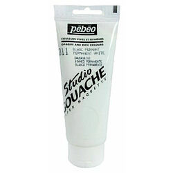 Pébéo Peinture Gouache 1 Tube de 100 ml Blanc Permanent