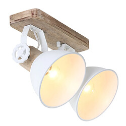 Lumiere Twin Spot Industriel - Bois Blanc