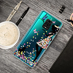 Coque en TPU impression de motif imd clair beauté fleurie pour votre Xiaomi Redmi Note 9 Pro Max/Note 9 Pro/Note 9S