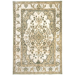 Vidal Tapis de laine 286x192 blanc crème Vintage Royal