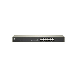 Level One LevelOne GSW-1657 - Switch 16 ports 10/100/1000 Mo/s - rackable 19"" - Gigabit