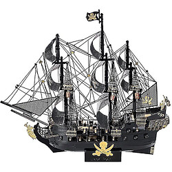 Universal Puzzle 3D en métal Corsair Assemblage militaire Type métal Kit Kit coupe laser Modèle Puzzle Jouet (noir)