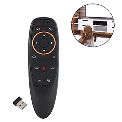 G10s 2.4G Télécommande Air Mouse Smart TV Télécommande avec Apprentissage IR et Commutateur Vocal - Noir