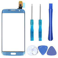 kit de remplacement pour ecran tactile avant pour samsung galaxy s7 edge blue pas cher