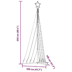 vidaXL Guirlande de sapin de Noël 447 LED blanc froid 250 cm pas cher