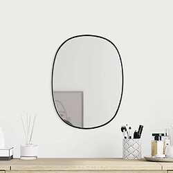 vidaXL Miroir mural Noir 30x25 cm