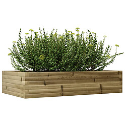 Avis vidaXL Jardinière 110x60x23 cm bois de pin imprégné