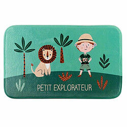 Paris Prix Tapis Enfant Léo l'Explorateur 45x75cm Vert