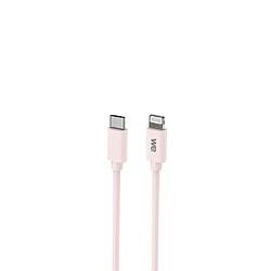 Avis WE POP Pack Chargeur secteur + Câble USB-C/Lightning Rose : Chargeur secteur rose PD 20W port USB-C - Câble USB-C/Lightning MFI PD 20W 1 mètre en silicone rose