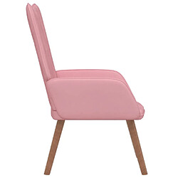 Avis vidaXL Chaise de relaxation Rose Velours