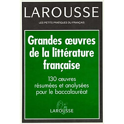 Les grandes oeuvres de la littérature française - Occasion