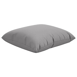 Acheter vidaXL Coussins de canapé lot de 4 gris 40x40 cm tissu