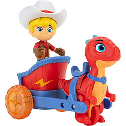 Avis Jazwares Dino Ranch Jon et Blitz Véhicule Chariot - avec fonction de rétraction