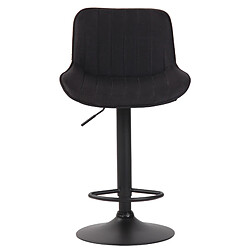 Non Tabouret de bar Lentini tissu noir